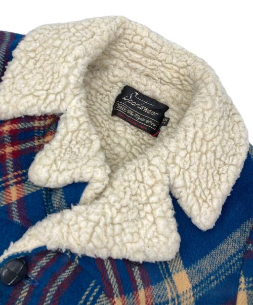 Sears（シアーズ）Sears (シアーズ) 70ｓ 裏ボアジャケット ブルー サイズ:38の古着・服飾アイテム