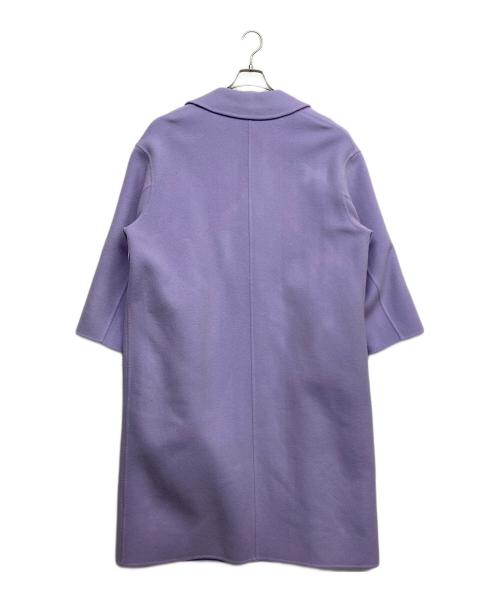 23区（ニジュウサンク）23区 (ニジュウサンク) MANTECOリバー ロング コート パープル サイズ:38の古着・服飾アイテム
