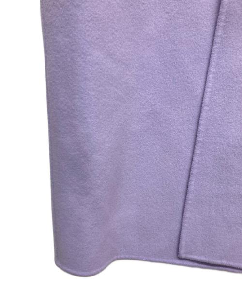 23区（ニジュウサンク）23区 (ニジュウサンク) MANTECOリバー ロング コート パープル サイズ:38の古着・服飾アイテム