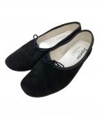 repettoレペット）の古着「ベロアパンプス」｜ブラック