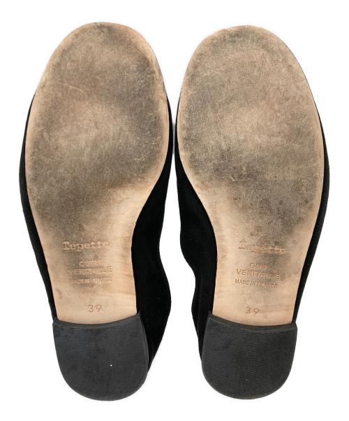 repetto（レペット）repetto (レペット) ベロアパンプス ブラック サイズ:39の古着・服飾アイテム