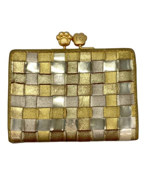tsumori chisato carry（ツモリチサトキャリー）tsumori chisato CARRY (ツモリチサトキャリー) 3つ折り財布 ゴールドの古着・服飾アイテム