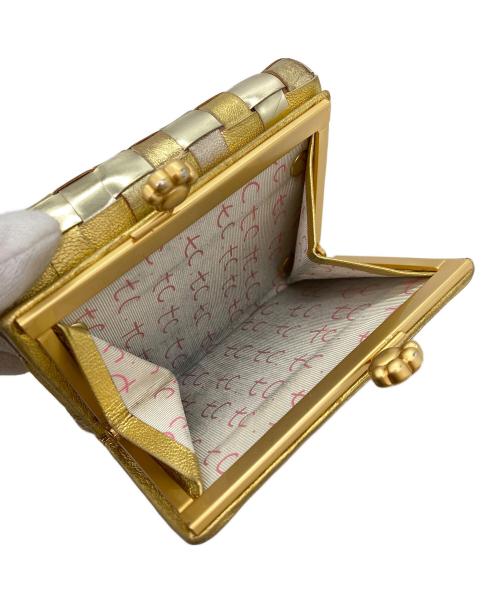 tsumori chisato carry（ツモリチサトキャリー）tsumori chisato CARRY (ツモリチサトキャリー) 3つ折り財布 ゴールドの古着・服飾アイテム