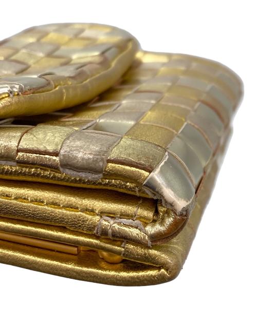 tsumori chisato carry（ツモリチサトキャリー）tsumori chisato CARRY (ツモリチサトキャリー) 3つ折り財布 ゴールドの古着・服飾アイテム