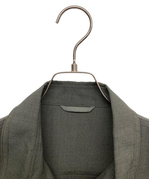 green label relaxing（グリーンレーベルリラクシング）green label relaxing (グリーンレーベルリラクシング) トリアセ ポリエステル バンピー CPO シャツジャケット グレー サイズ:Mの古着・服飾アイテム