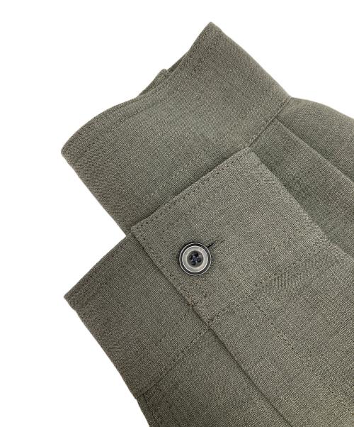 green label relaxing（グリーンレーベルリラクシング）green label relaxing (グリーンレーベルリラクシング) トリアセ ポリエステル バンピー CPO シャツジャケット グレー サイズ:Mの古着・服飾アイテム