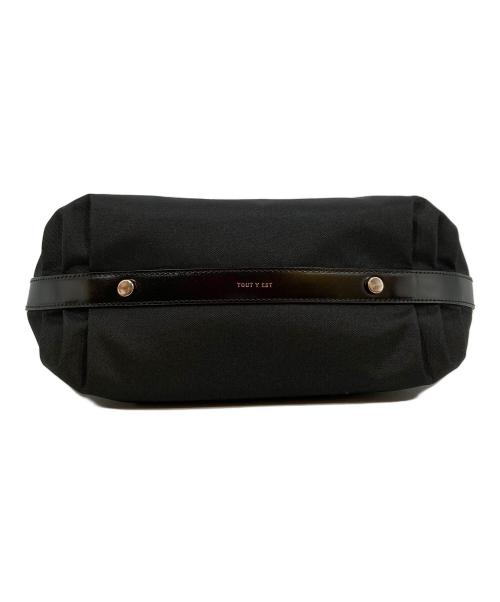 TOUT Y EST（トゥティエ）TOUT Y EST (トゥティエ) SAC CANOT TOILE SMALL ブラックの古着・服飾アイテム