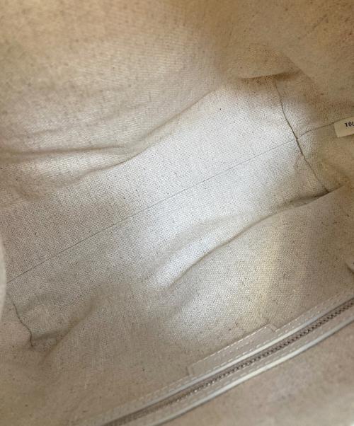 TOUT Y EST（トゥティエ）TOUT Y EST (トゥティエ) SAC CANOT TOILE SMALL ホワイトの古着・服飾アイテム