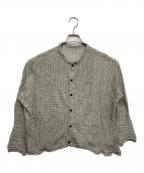 Y'sワイズ）の古着「リネン混カーディガン」｜グレー