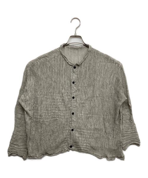 Y's（ワイズ）Y's (ワイズ) リネン混カーディガン グレー サイズ:2の古着・服飾アイテム