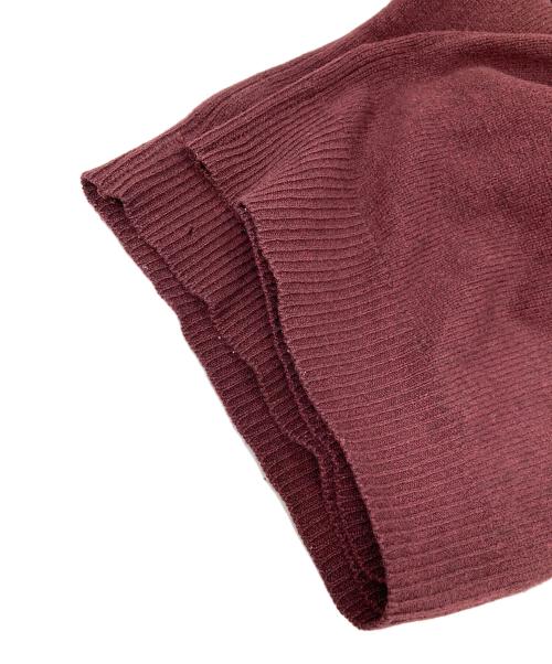 POLO RALPH LAUREN（ポロ・ラルフローレン）POLO RALPH LAUREN (ポロ・ラルフローレン) カシミヤ混ハーフジップアップニット レッド サイズ:Lの古着・服飾アイテム