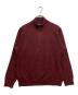 POLO RALPH LAUREN（ポロ・ラルフローレン）の古着「カシミヤ混ハーフジップアップニット」｜レッド
