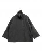 Spick and Spanスピックアンドスパン）の古着「モッサステンカラーショートコート」｜グレー