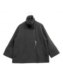 Spick and Span（スピックアンドスパン）の古着「モッサステンカラーショートコート」｜グレー