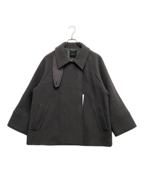 Spick and Span（スピックアンドスパン）Spick and Span (スピックアンドスパン) モッサステンカラーショートコート グレー サイズ:38 未使用品の古着・服飾アイテム