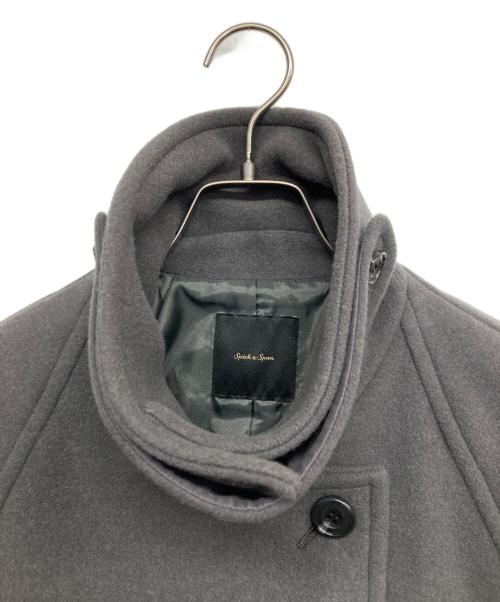 Spick and Span（スピックアンドスパン）Spick and Span (スピックアンドスパン) モッサステンカラーショートコート グレー サイズ:38 未使用品の古着・服飾アイテム