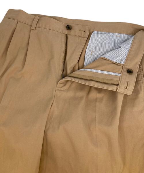 BROOKS BROTHERS（ブルックスブラザーズ）BROOKS BROTHERS (ブルックスブラザーズ) タックパンツ ブラウン サイズ:W34の古着・服飾アイテム