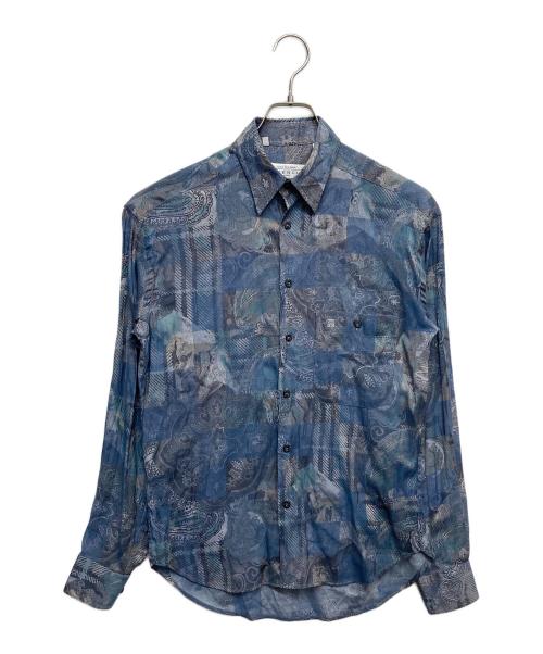 GIVENCHY（ジバンシィ）GIVENCHY (ジバンシィ) 総柄長袖シャツ ブルー サイズ:37の古着・服飾アイテム