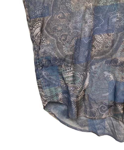 GIVENCHY（ジバンシィ）GIVENCHY (ジバンシィ) 総柄長袖シャツ ブルー サイズ:37の古着・服飾アイテム