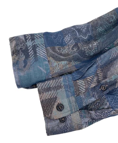 GIVENCHY（ジバンシィ）GIVENCHY (ジバンシィ) 総柄長袖シャツ ブルー サイズ:37の古着・服飾アイテム