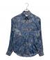 GIVENCHY（ジバンシィ）の古着「総柄長袖シャツ」｜ブルー