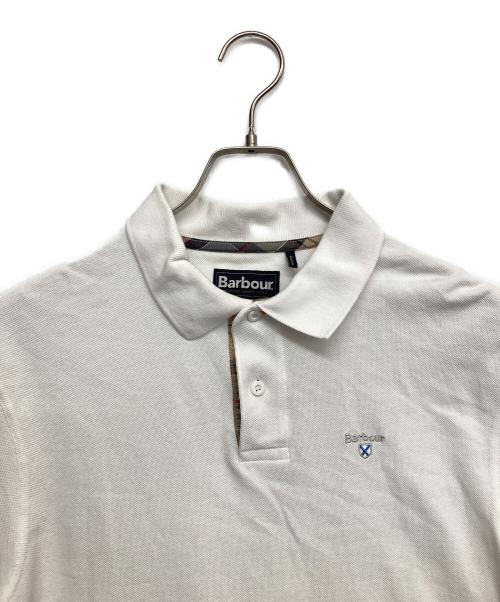 Barbour（バブアー）Barbour (バブアー) ポロシャツ ホワイト サイズ:XLの古着・服飾アイテム