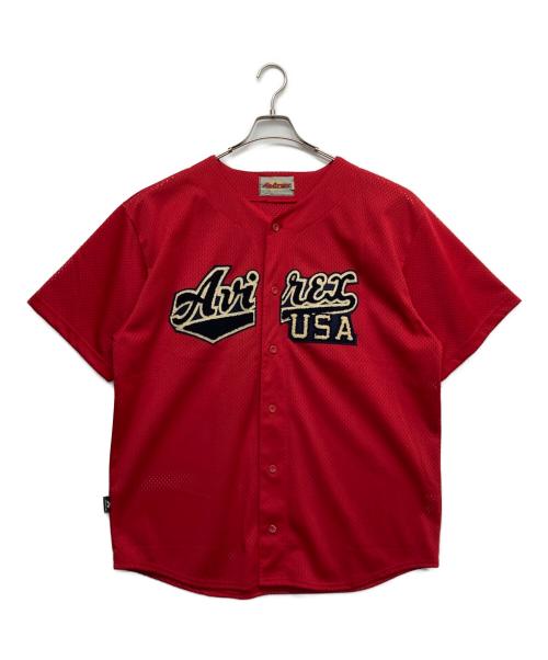 AVIREX（アヴィレックス）AVIREX (アヴィレックス) ゲームシャツ レッド サイズ:XXLの古着・服飾アイテム
