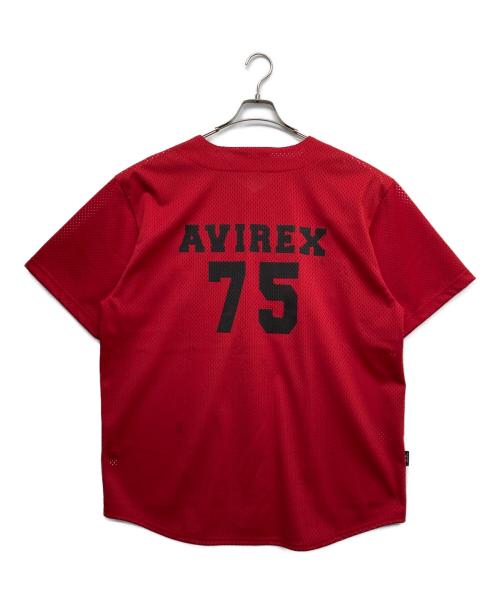 AVIREX（アヴィレックス）AVIREX (アヴィレックス) ゲームシャツ レッド サイズ:XXLの古着・服飾アイテム