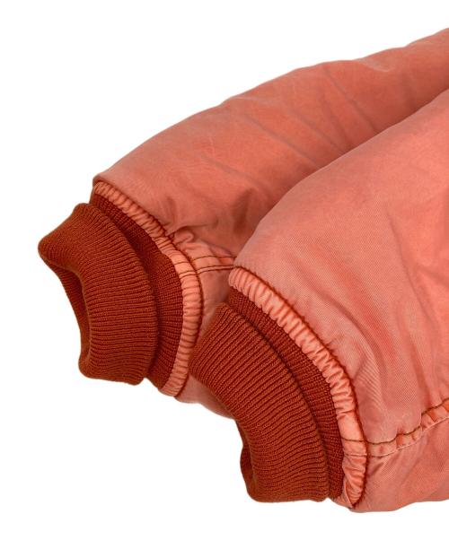 BACKERS（バッカーズ）Backers (バッカーズ) 後染め MA-1 フライトジャケット レッド サイズ:Mの古着・服飾アイテム