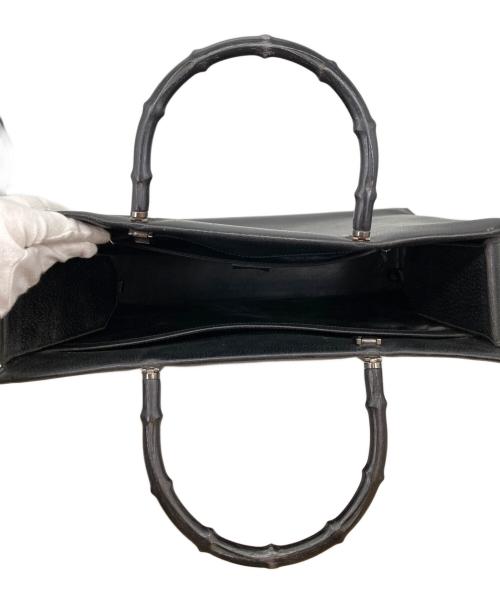 GUCCI（グッチ）GUCCI (グッチ) Bamboo 2ay バッグ ブラックの古着・服飾アイテム