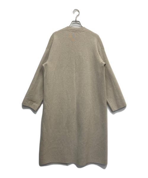 GALERIE VIE（ギャルリーヴィー）GALERIE VIE (ギャルリーヴィー) コットンミラノリブノーカラーコート ベージュ サイズ:36の古着・服飾アイテム