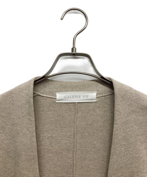 GALERIE VIE（ギャルリーヴィー）GALERIE VIE (ギャルリーヴィー) コットンミラノリブノーカラーコート ベージュ サイズ:36の古着・服飾アイテム