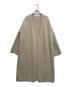 GALERIE VIE（ギャルリーヴィー）の古着「コットンミラノリブノーカラーコート」｜ベージュ