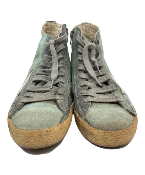 FRANCY GOLDEN GOOSE（FRANCY GOLDEN GOOSE）FRANCY GOLDEN GOOSE (FRANCY GOLDEN GOOSE) ダメージ加工ハイカットスニーカー ブルー サイズ:35の古着・服飾アイテム