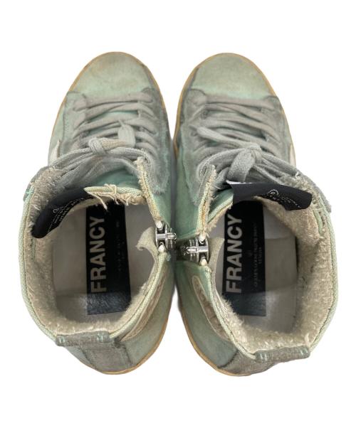FRANCY GOLDEN GOOSE（FRANCY GOLDEN GOOSE）FRANCY GOLDEN GOOSE (FRANCY GOLDEN GOOSE) ダメージ加工ハイカットスニーカー ブルー サイズ:35の古着・服飾アイテム