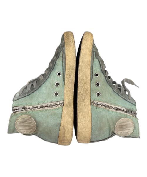 FRANCY GOLDEN GOOSE（FRANCY GOLDEN GOOSE）FRANCY GOLDEN GOOSE (FRANCY GOLDEN GOOSE) ダメージ加工ハイカットスニーカー ブルー サイズ:35の古着・服飾アイテム