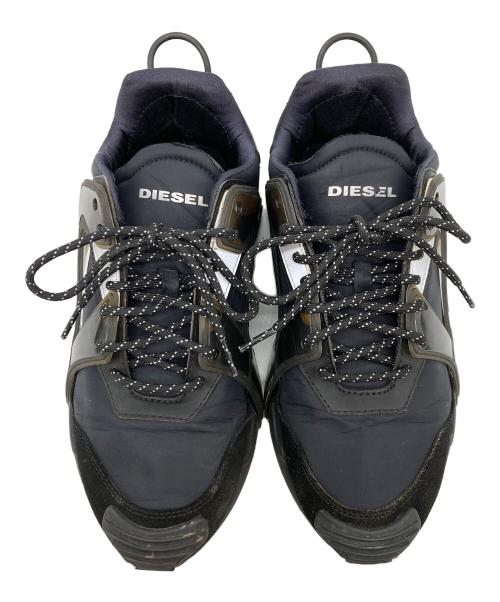 DIESEL（ディーゼル）DIESEL (ディーゼル) ローカットスニーカー ブラック サイズ:26.5の古着・服飾アイテム