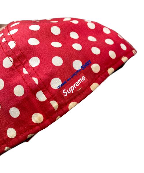 SUPREME（シュプリーム）SUPREME (シュプリーム) COMME des GARCONS SHIRT (コムデギャルソンシャツ) BOX LOGO キャップ レッド サイズ:58.7cmの古着・服飾アイテム