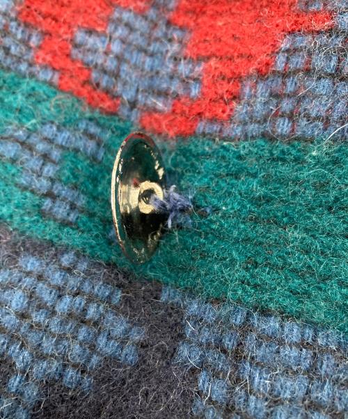 Eddie Bauer（エディーバウアー）Eddie Bauer (エディーバウアー) 総柄コート パープル サイズ:Lの古着・服飾アイテム