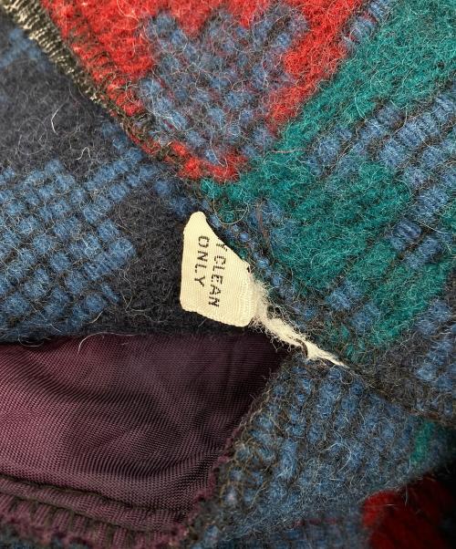 Eddie Bauer（エディーバウアー）Eddie Bauer (エディーバウアー) 総柄コート パープル サイズ:Lの古着・服飾アイテム