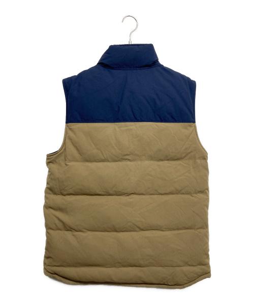 Patagonia（パタゴニア）Patagonia (パタゴニア) Reversible Bivy Down ベスト ネイビー×ベージュ サイズ:無しの古着・服飾アイテム