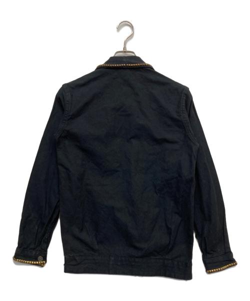 古着（フルギ）古着 (フルギ) スタッズワークジャケット ブラック サイズ:不明の古着・服飾アイテム