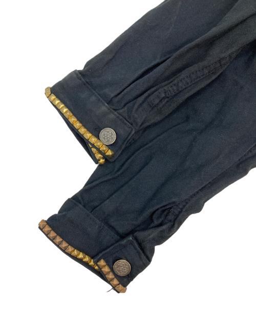 古着（フルギ）古着 (フルギ) スタッズワークジャケット ブラック サイズ:不明の古着・服飾アイテム