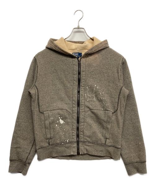 POLO RALPH LAUREN（ポロ・ラルフローレン）POLO RALPH LAUREN (ポロ・ラルフローレン) 裏サーマルダブルフェイスパーカー グレー サイズ:Mの古着・服飾アイテム
