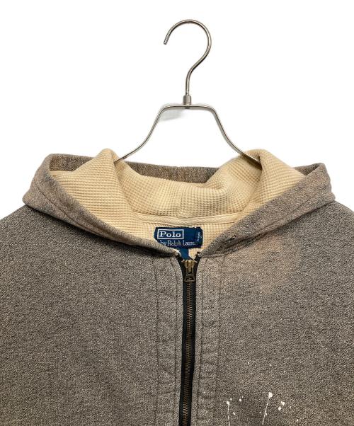 POLO RALPH LAUREN（ポロ・ラルフローレン）POLO RALPH LAUREN (ポロ・ラルフローレン) 裏サーマルダブルフェイスパーカー グレー サイズ:Mの古着・服飾アイテム