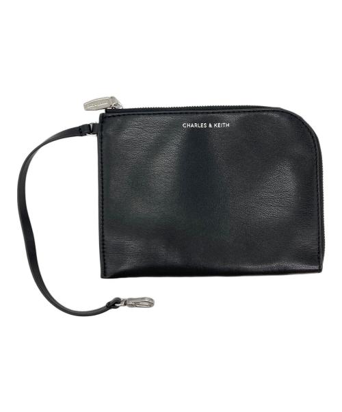 CHARLES & KEITH（チャールズアンドキース）CHARLES & KEITH (チャールズアンドキース) トニー ノットカーブホーボーバック ブラックの古着・服飾アイテム