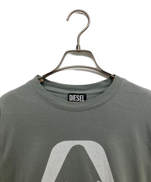 DIESEL（ディーゼル）DIESEL (ディーゼル) ロゴプリントTシャツ グレー サイズ:Sの古着・服飾アイテム