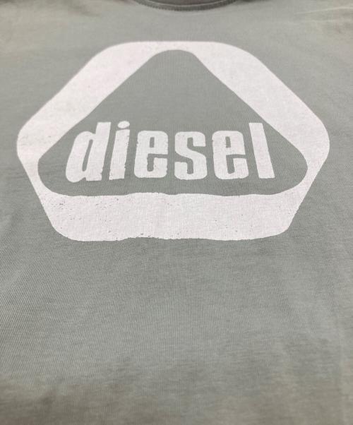 DIESEL（ディーゼル）DIESEL (ディーゼル) ロゴプリントTシャツ グレー サイズ:Sの古着・服飾アイテム