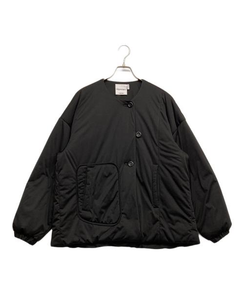 nagonstans（ナゴンスタンス）nagonstans (ナゴンスタンス) Airshut ノーカラーブルゾン ブラック サイズ:Mの古着・服飾アイテム