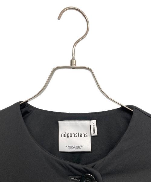 nagonstans（ナゴンスタンス）nagonstans (ナゴンスタンス) Airshut ノーカラーブルゾン ブラック サイズ:Mの古着・服飾アイテム